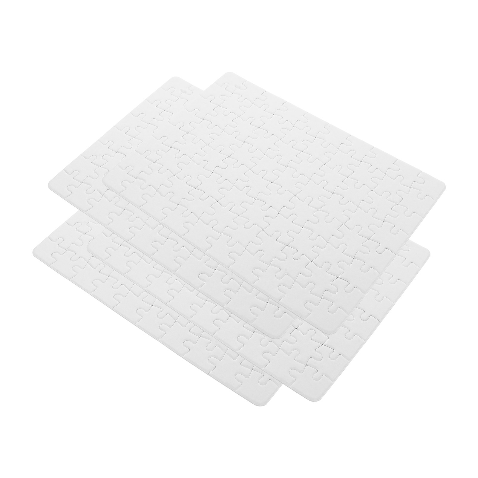 Puzzle Blank White - 4 vellen blanco puzzelbladen, witte puzzelborden