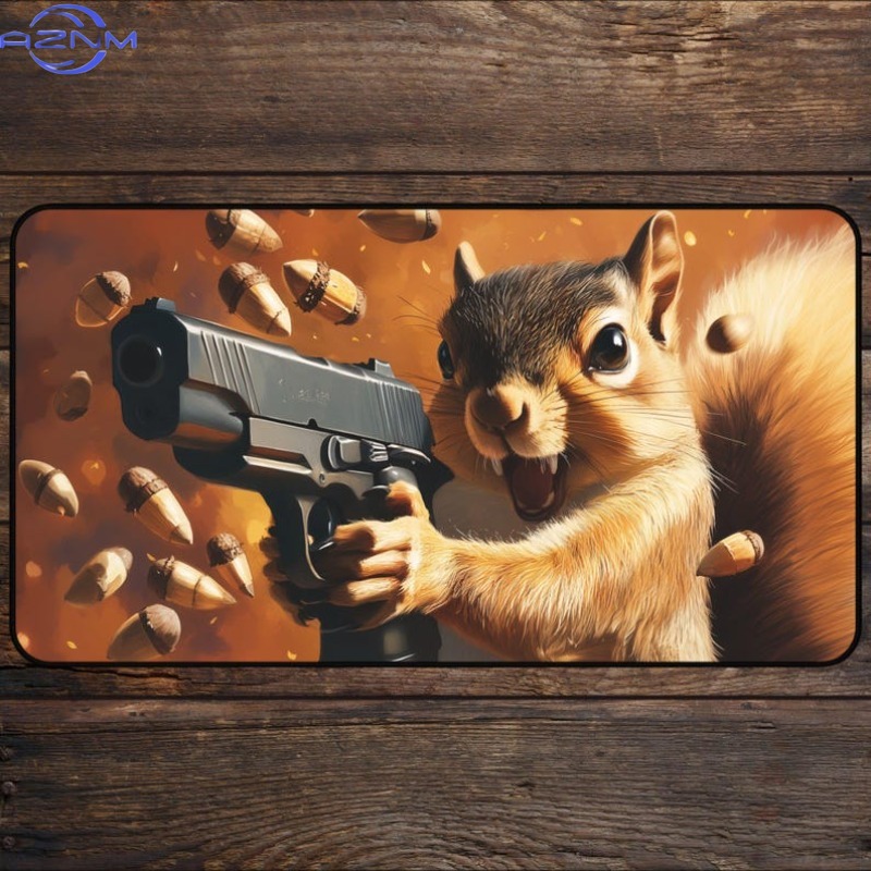 Door Mat Blank - Eekhoorn Gun Playmat voor MTG-fans Grappige