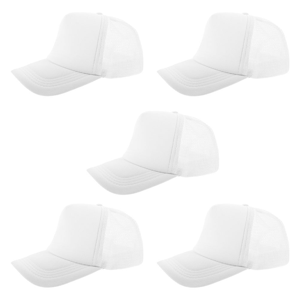 Hat Sublimation Blank - 5 stuks blanco honkbalpetten met mesh