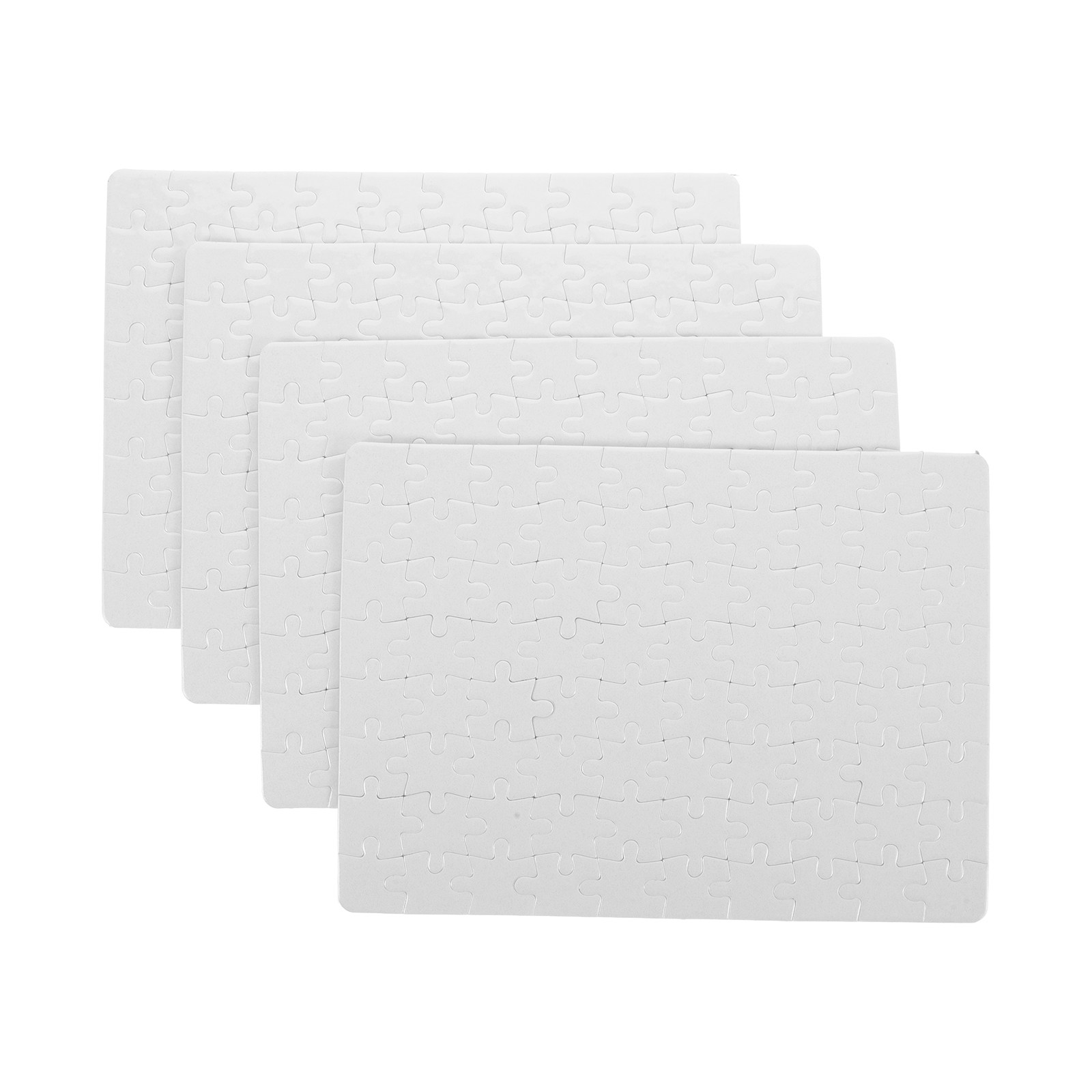 4 vellen blanco puzzelbladen,  - Puzzle Blank White recensie en prijs