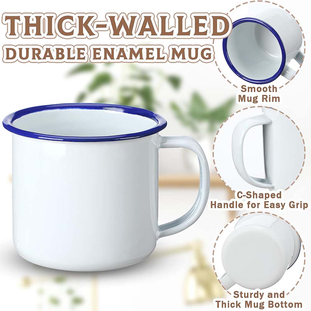 Mini Emaille Camping Koffiemok - Sublimation Mug White recensie en prijs
